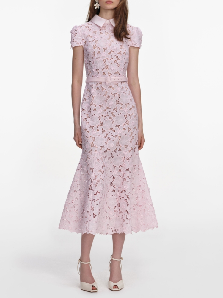 Midi Skirt Floral - Vestido Midi Sexy com Decote em