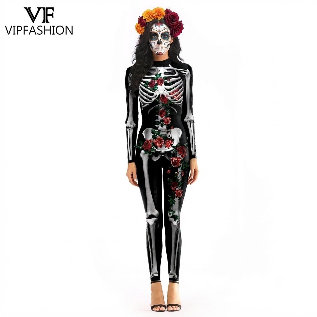 Romper Floral Print - Fantasia de Halloween para Mulheres, Fantasia