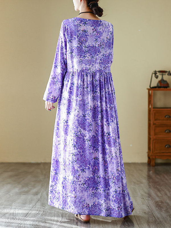 Vestido Longo de Algodão e Lin - Linen Dress Wrap avaliação e preço