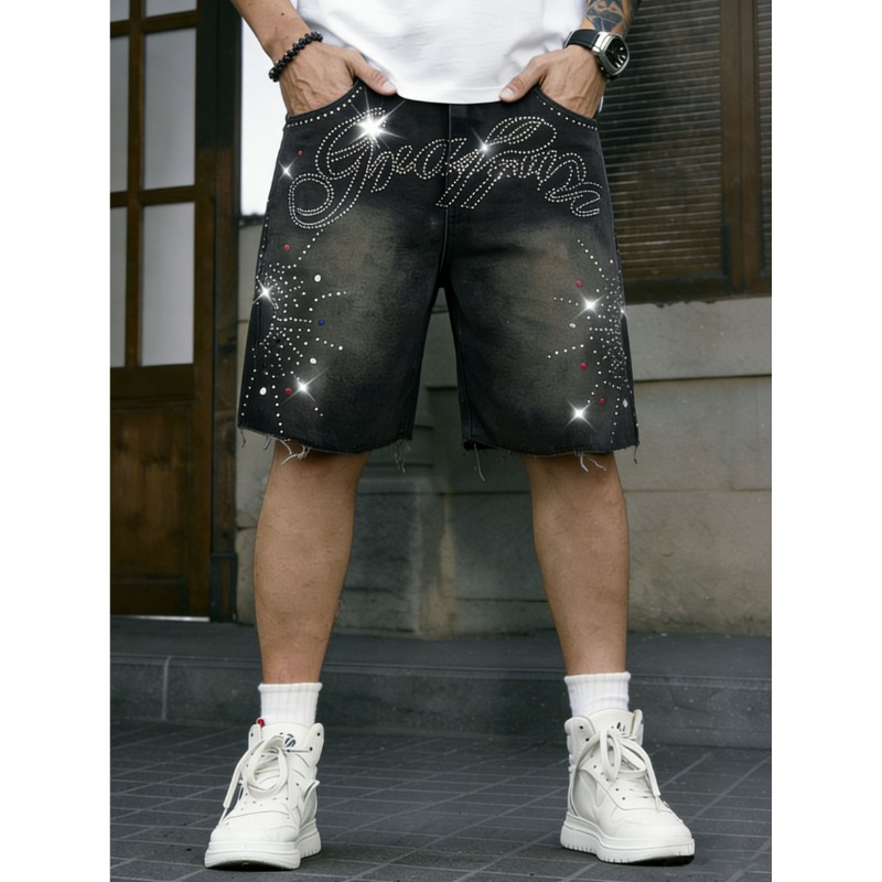 Shorts Jeans Masculinos Americ - Shorts Denim Frayed avaliação e preço