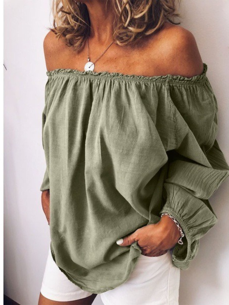 Nova Blusa Feminina Elegante d - Blouse Off Shoulder avaliação e preço