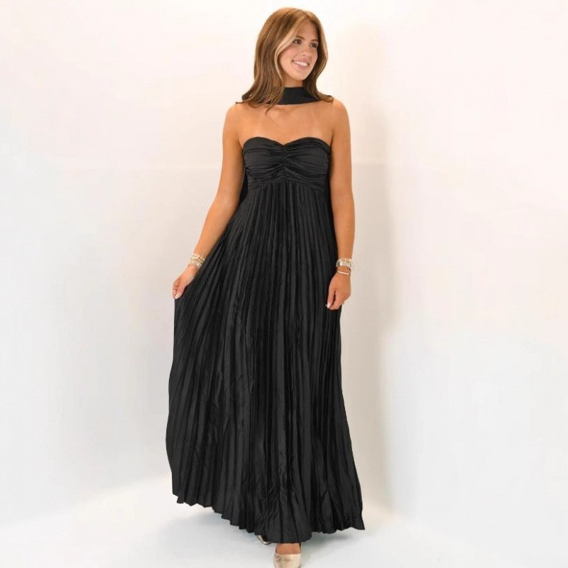 Vestido Longo Elegante para Co - Maxi Dress Halter avaliação e preço