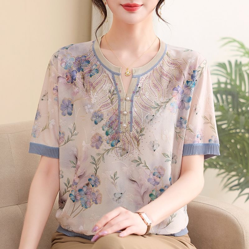 Blusa Casual Feminina Elegante - Romper Floral Print avaliação e preço