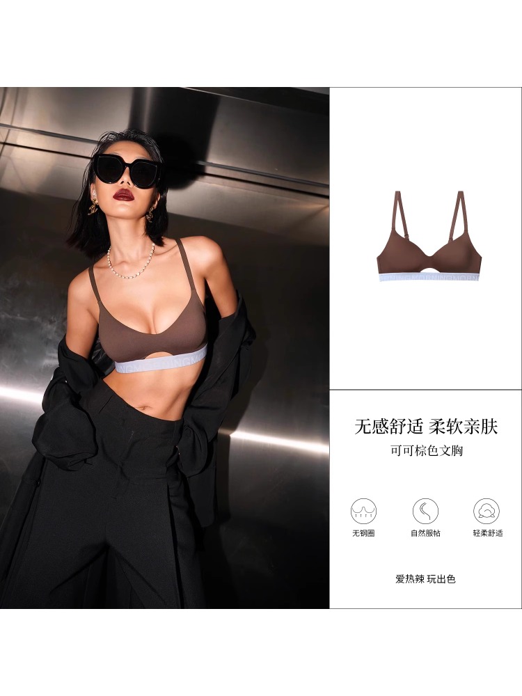 Yuqi eua luz esportes push-up  - Bralette Triangle Set avaliação e preço