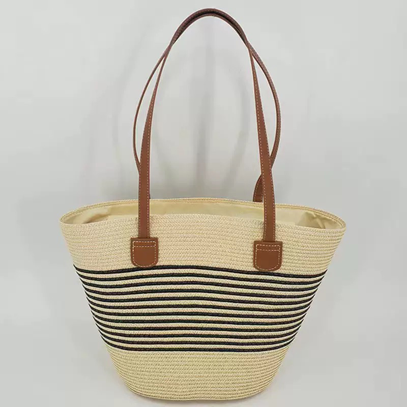 CLAREGQI Bolsa feminina listra - Tote Bag Beach avaliação e preço