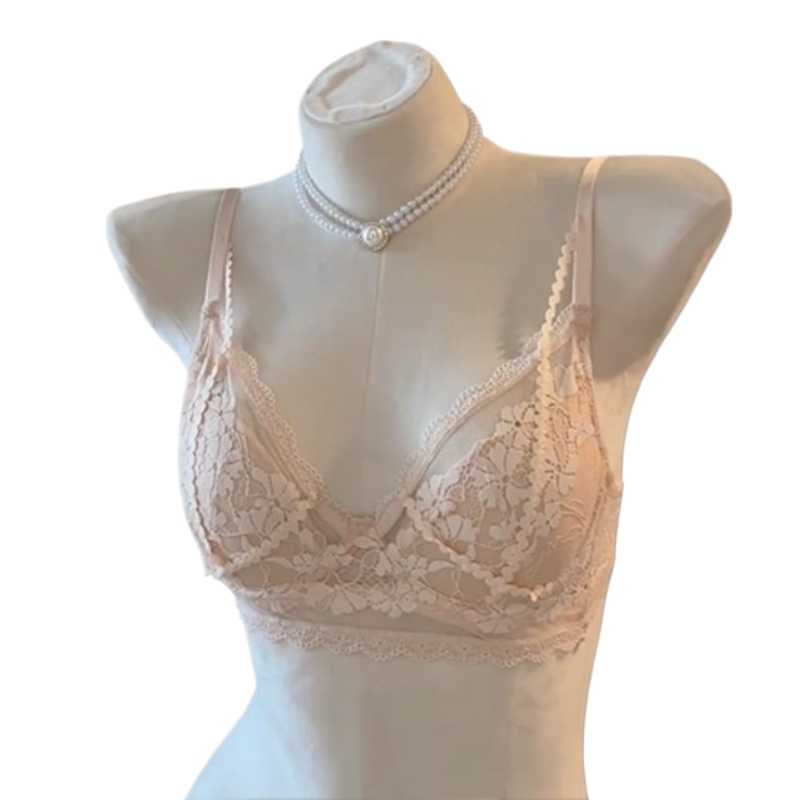 Sutiã feminino elegante com re - Bralette Triangle Set avaliação e preço