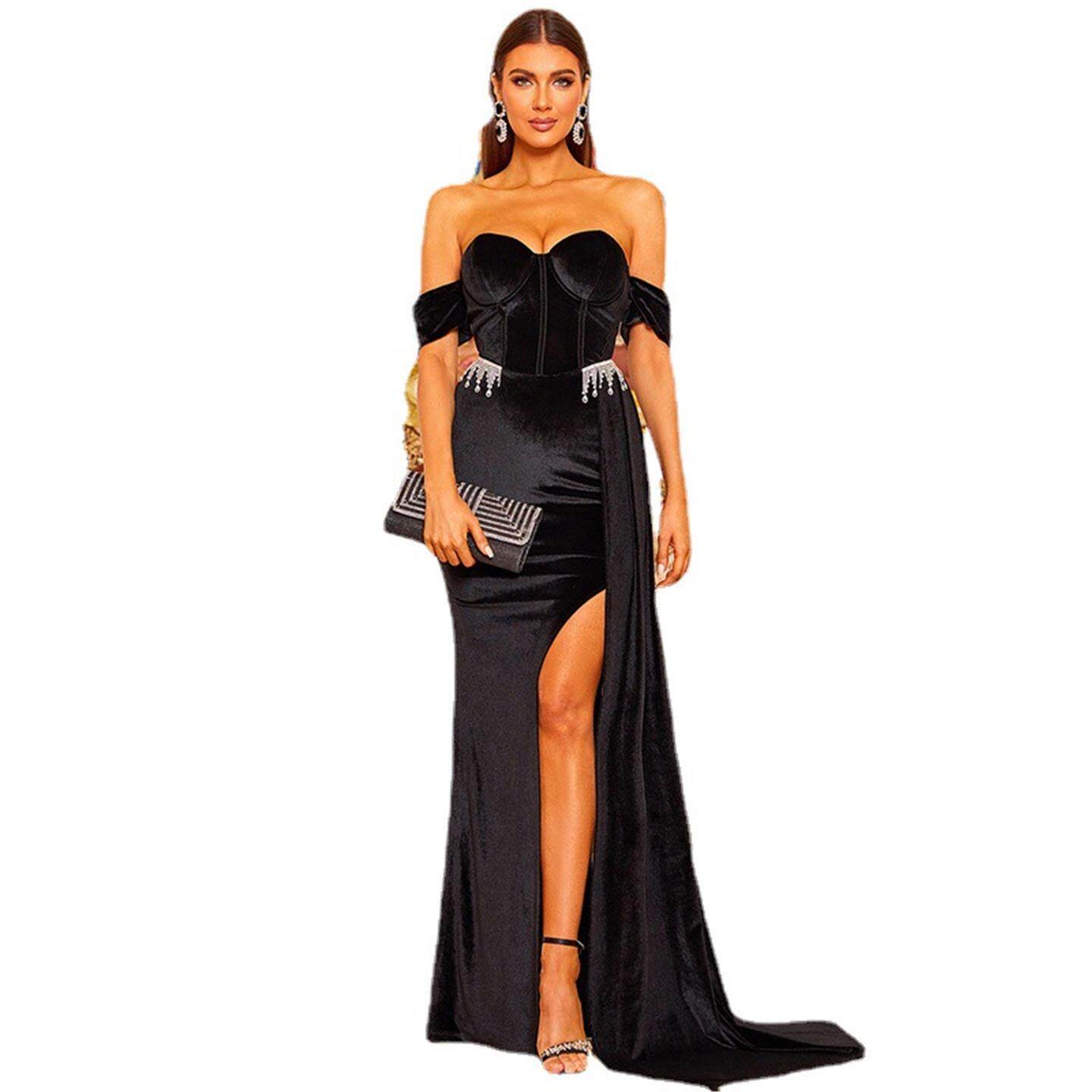 Vestido de Noite Elegante e Se - Linen Dress Wrap avaliação e preço