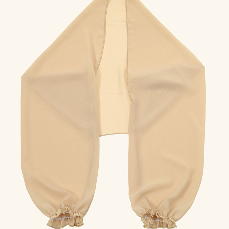 Xale de chiffon de cor sólida, - Blouse Off Shoulder avaliação e preço