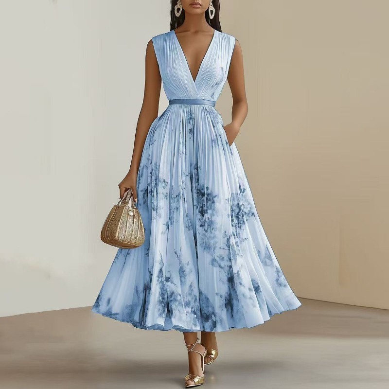 Vestido Midi Floral Plissado S - Midi Skirt Floral avaliação e preço